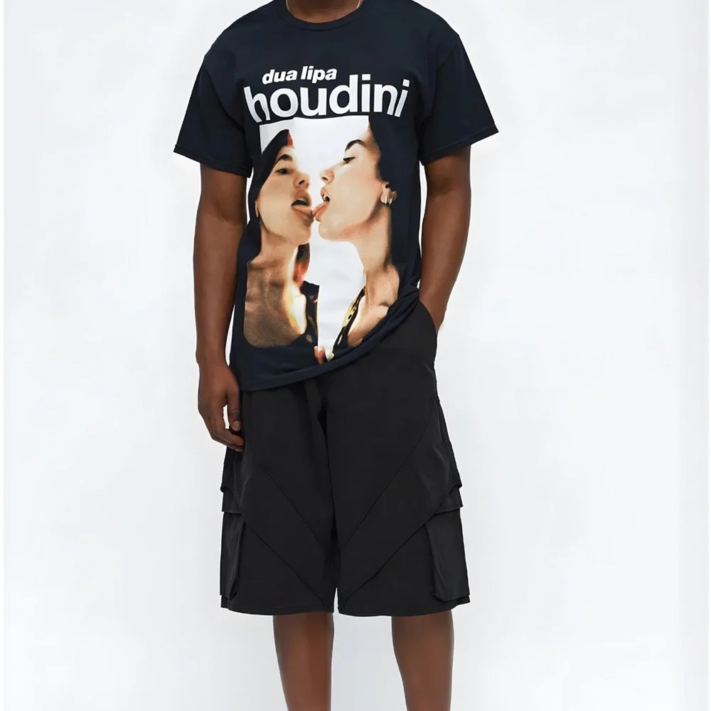 Fashion Nova Black Cargo Men's Shorts - Picture 3 of 3